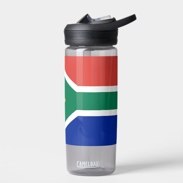 Water bottle with flag of South Africa (Left)