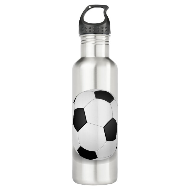 Water Bottle With Football Uefa FIFA Soccer Ball (Front)