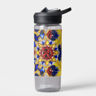 Water bottle with Romanian Colours Design