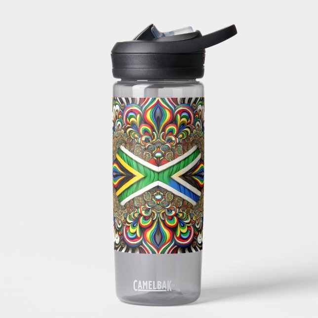 Water bottle with South African Colours Design (Left)