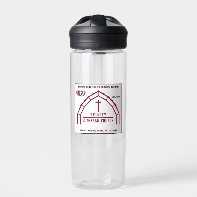 Water Bottle with Trinity Logo  (Front)