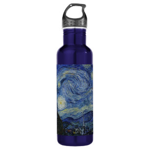 Water Bottle with Van Gogh' Starry Night