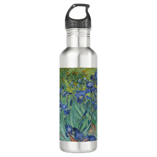 Water Bottle with Van Gogh's Irises