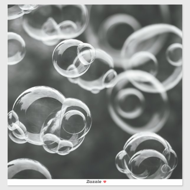 Water Bubble Vinyl Sticker– Fresh & Minimal Design (Sheet)