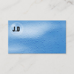Water bubbles business Cards