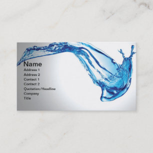 Water business card