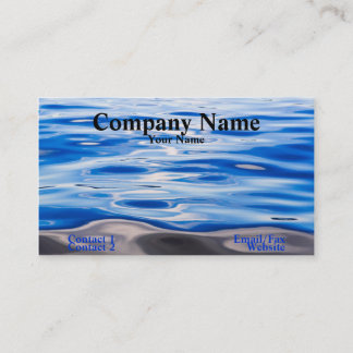Water business card