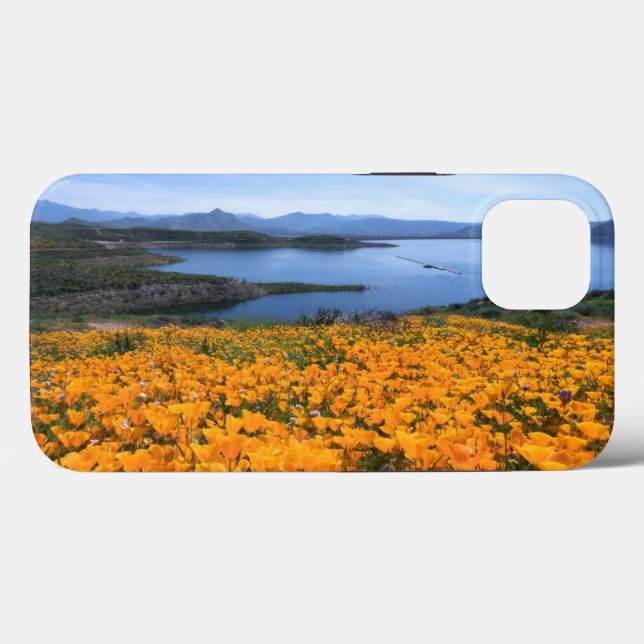 Water | California Lake With Golden Poppies Case-Mate iPhone Case (Back (Horizontal))