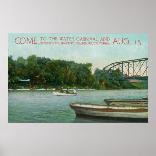 Water Carnival and Firemen's Tournament Promotio Poster