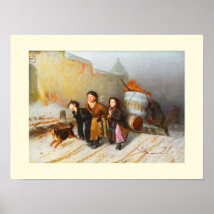 Water carriers in winter poster