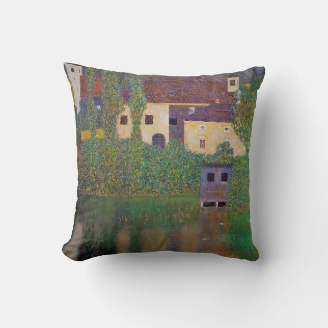 Water Castle, Gustav Klimt Cushion (Front)