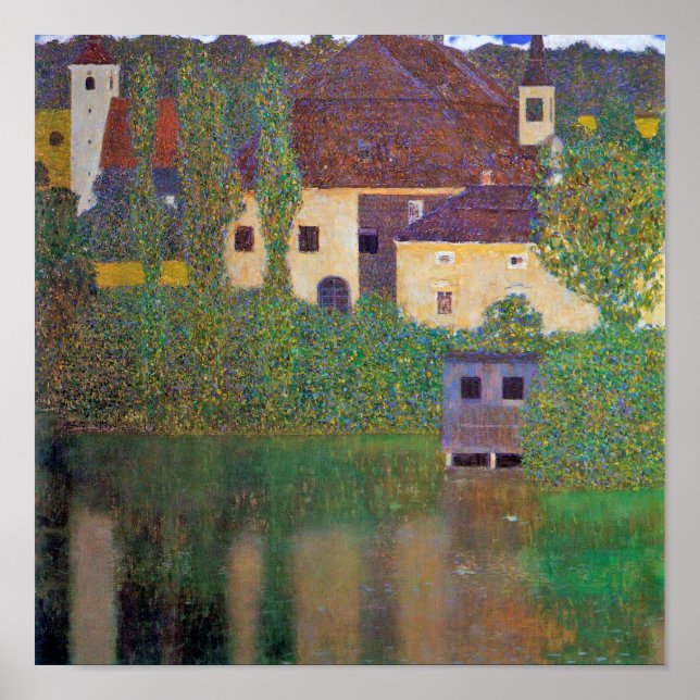 Water Castle, Gustav Klimt Poster (Front)