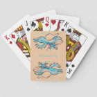 Water Cat spunky playing cards