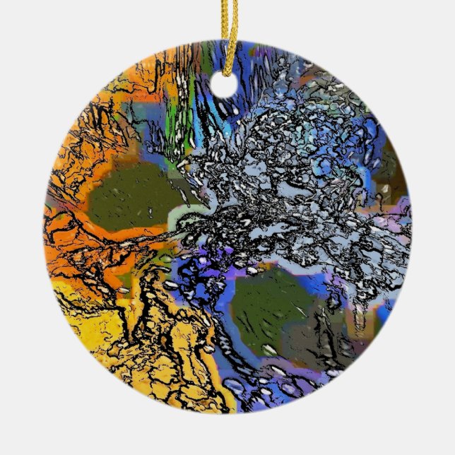 WATER CERAMIC TREE DECORATION (Front)