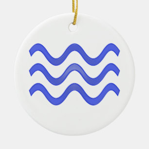 Water Ceramic Tree Decoration
