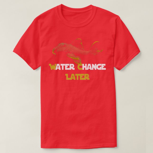 Water Change Sunshine Pleco T-Shirt (Design Front)
