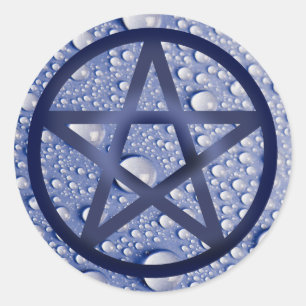 "Water" Classic Round Sticker