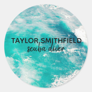 Water Classic Round Sticker