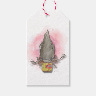 water colour Australian magpie gift tag