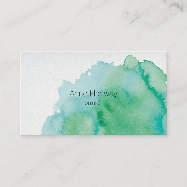 Water Colour Business Cards (Front)