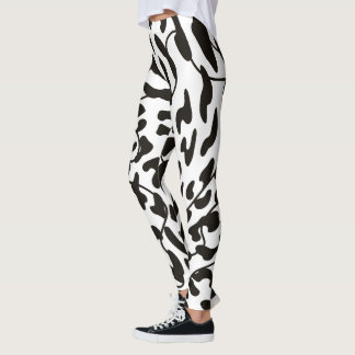 Water colour cow skin Leggings