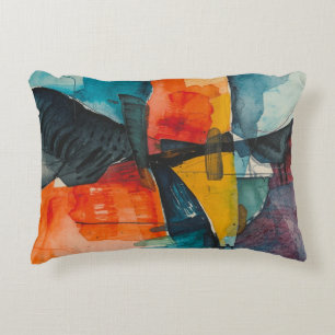 water colour decorative cushion