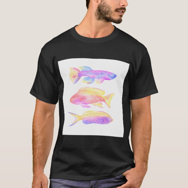 water colour fish T-Shirt (Front)