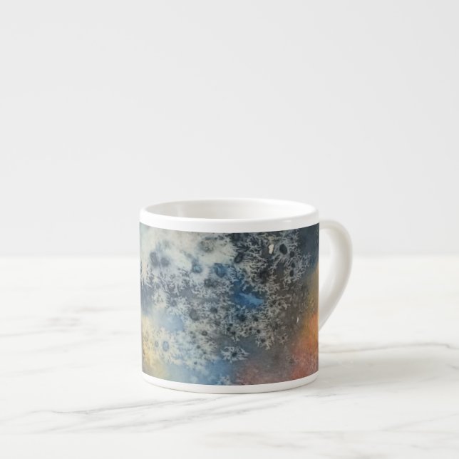 Water Colour "Galaxy" Espresso Mug (Front Right)