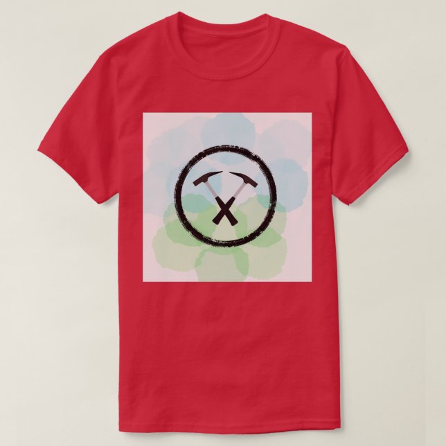 Water Colour Geology Symbol T-Shirt (Design Front)