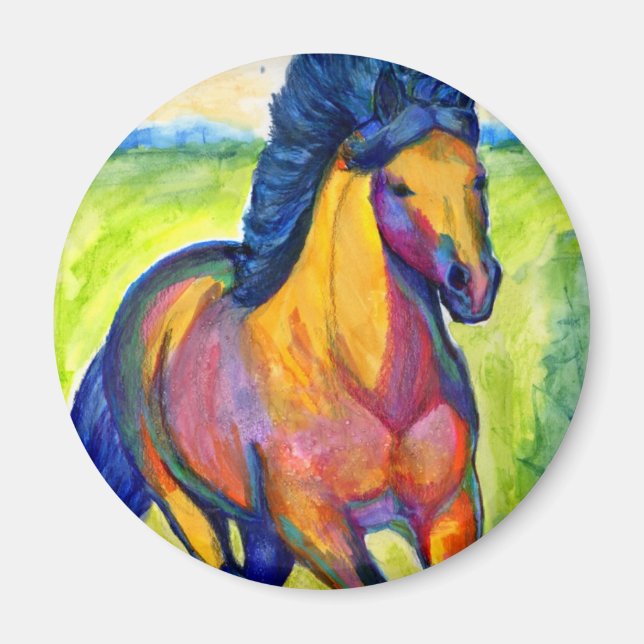 Water Colour Horse magnets (Front)