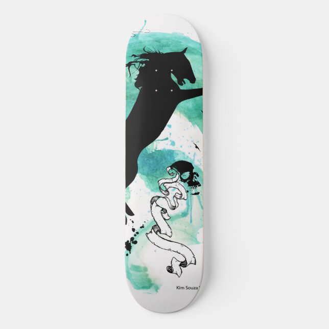 Water Colour Horse - Skateboard (Front)