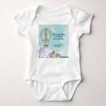 water colour hot air balloon bodysuit
