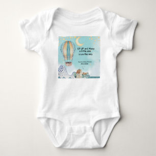 water colour hot air balloon  bodysuit