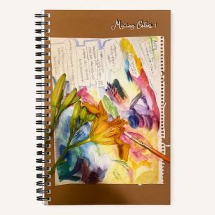 Water Colour Mixing Colours Sketchbook Notebook