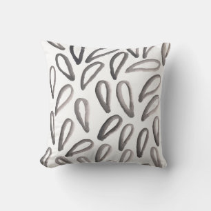 water colour painted abstract cushion
