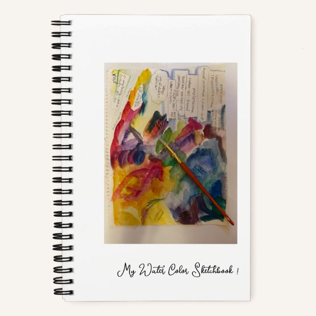 Water Colour Sketchbook Notebook (Front)
