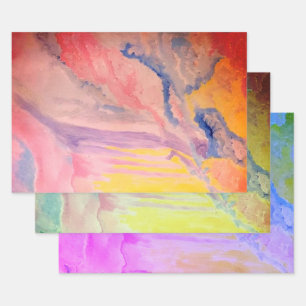 Water Colour Three Filters Wrapping Paper Sheet