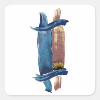 Water Colour Torah Square Sticker