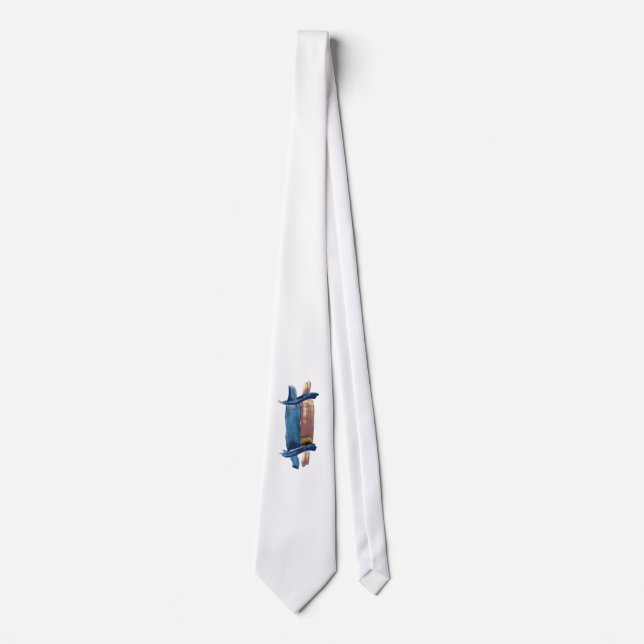 Water Colour Torah Tie (Front)