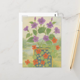 Water colouring painting Postcard