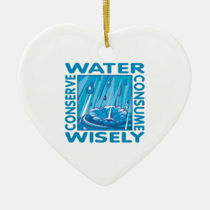 Water Conservation Ceramic Tree Decoration