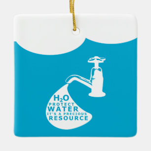 Water Conservation Ceramic Tree Decoration
