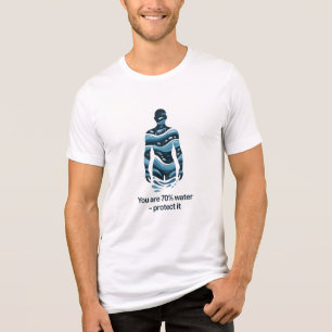 Water Conservation Eco Awareness Design Tri-Blend Shirt