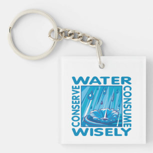 Water Conservation Key Ring