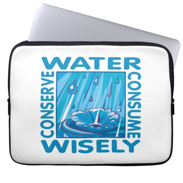 Water Conservation Laptop Sleeve (Front)