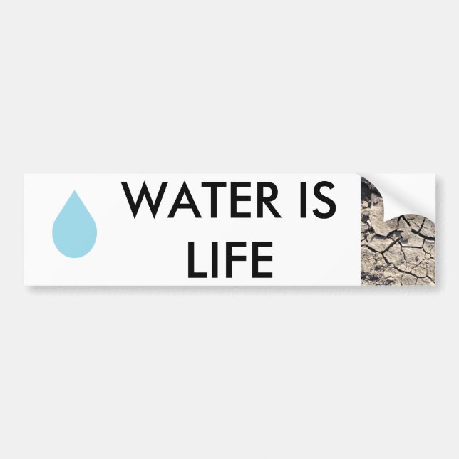 Water Conservation - water is life Bumper Sticker (Front)