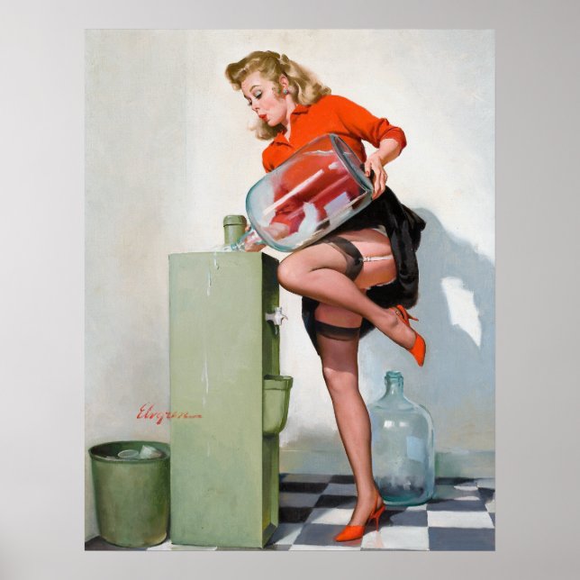 Water Cooler Pin Up Poster (Front)