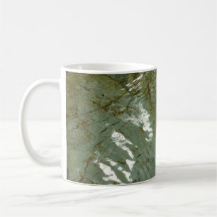 Water-Covered Rock Slab Nature Photo Coffee Mug