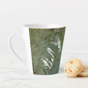 Water-Covered Rock Slab Nature Photo Latte Mug