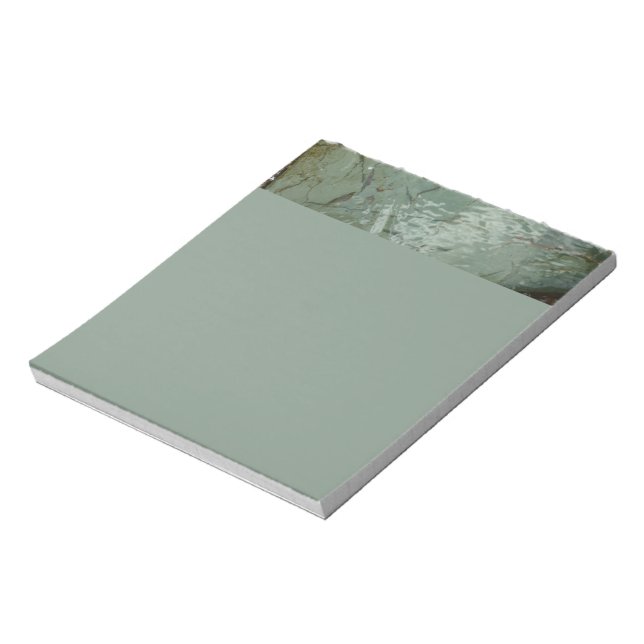 Water-Covered Rock Slab Nature Photo Notepad (Rotated)